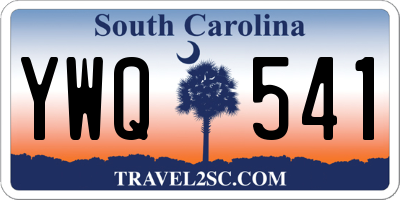 SC license plate YWQ541