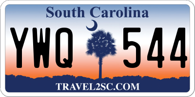 SC license plate YWQ544