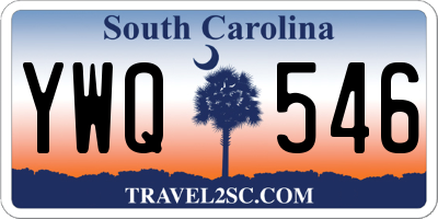 SC license plate YWQ546