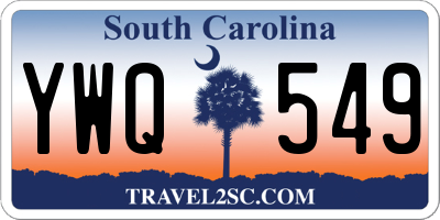 SC license plate YWQ549