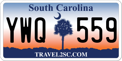 SC license plate YWQ559