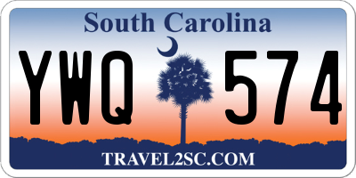 SC license plate YWQ574