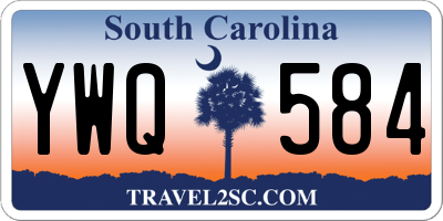 SC license plate YWQ584