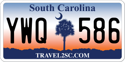 SC license plate YWQ586