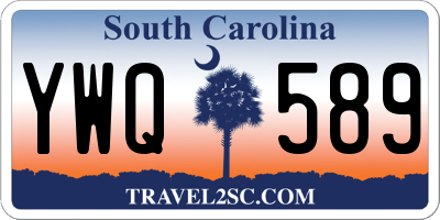 SC license plate YWQ589