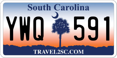 SC license plate YWQ591