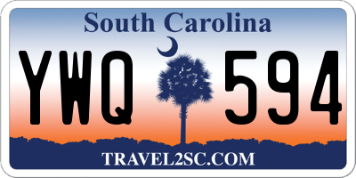 SC license plate YWQ594