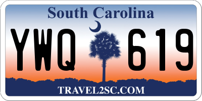 SC license plate YWQ619