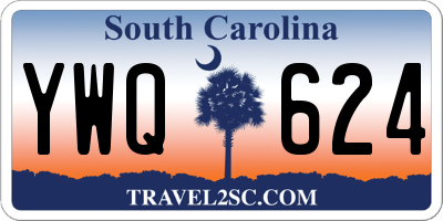 SC license plate YWQ624
