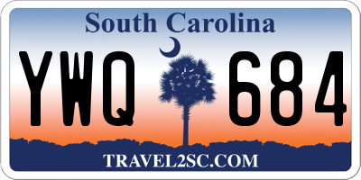 SC license plate YWQ684