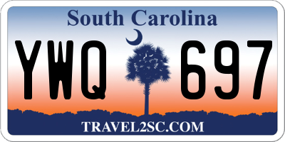 SC license plate YWQ697