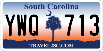 SC license plate YWQ713