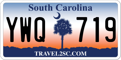 SC license plate YWQ719