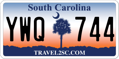 SC license plate YWQ744