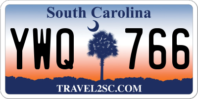 SC license plate YWQ766