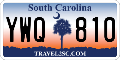 SC license plate YWQ810