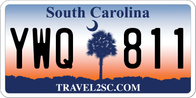 SC license plate YWQ811