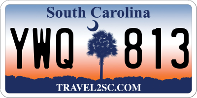 SC license plate YWQ813