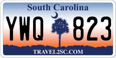SC license plate YWQ823
