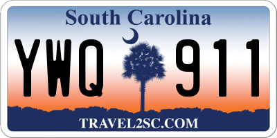 SC license plate YWQ911