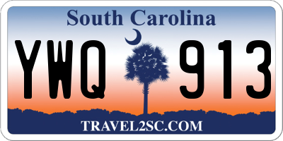 SC license plate YWQ913