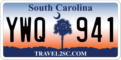 SC license plate YWQ941