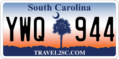 SC license plate YWQ944