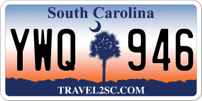 SC license plate YWQ946