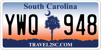 SC license plate YWQ948
