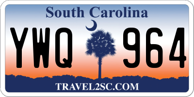 SC license plate YWQ964