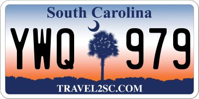 SC license plate YWQ979