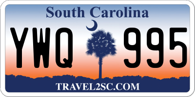 SC license plate YWQ995