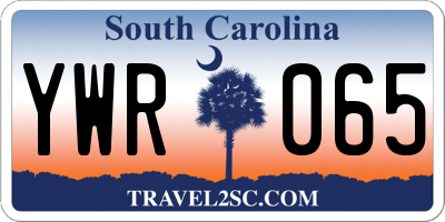 SC license plate YWR065
