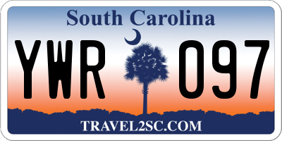SC license plate YWR097