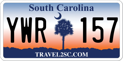 SC license plate YWR157