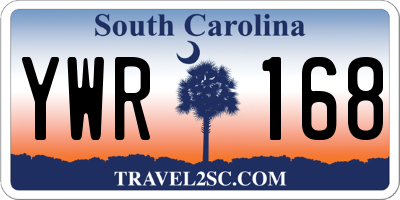 SC license plate YWR168