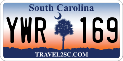 SC license plate YWR169