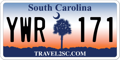 SC license plate YWR171