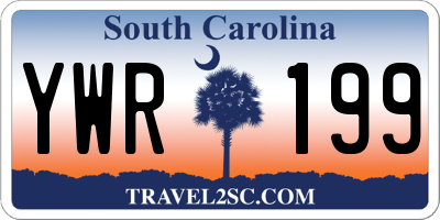 SC license plate YWR199