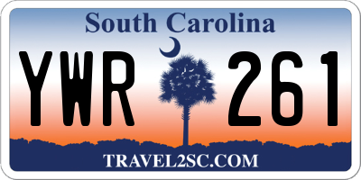 SC license plate YWR261