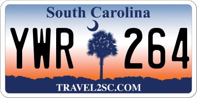 SC license plate YWR264