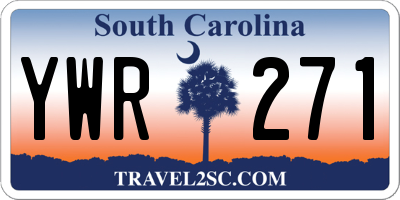 SC license plate YWR271
