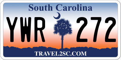 SC license plate YWR272