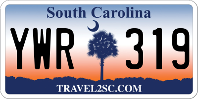 SC license plate YWR319