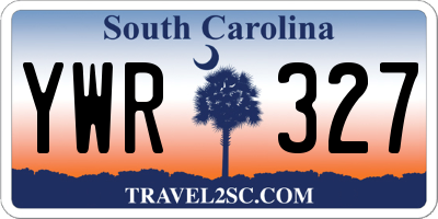 SC license plate YWR327