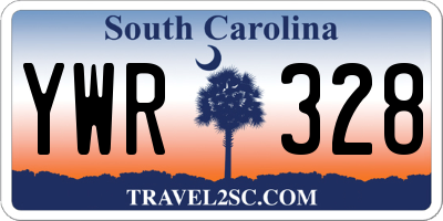 SC license plate YWR328