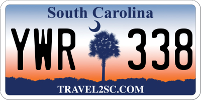 SC license plate YWR338