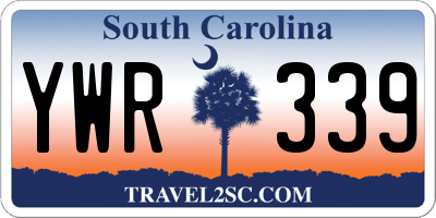 SC license plate YWR339