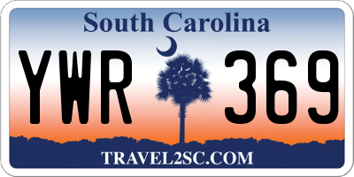 SC license plate YWR369