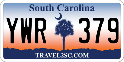 SC license plate YWR379